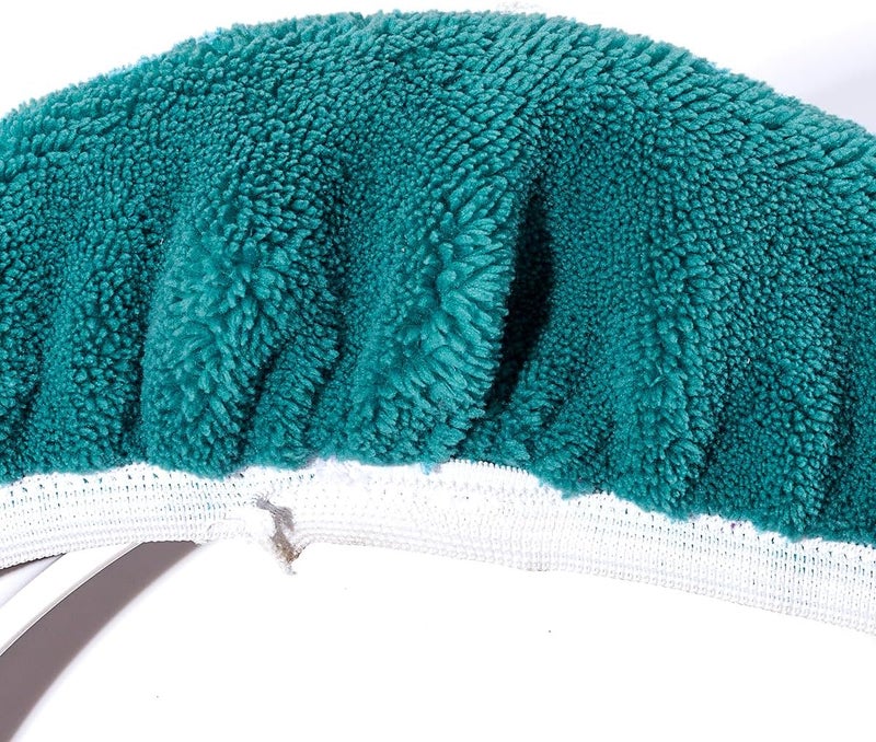 Madeals Microfiber Toilet Lid Cover Soft and Absorbent, Comfortable Bathroom Toilet Lid Cover Seat Fits Most Size Toilet Lids for Teal - Image 2